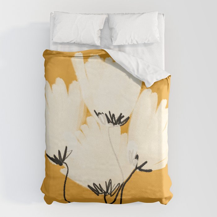 The Cosmo Yellow Flowers Duvet Cover Gallery Image 6