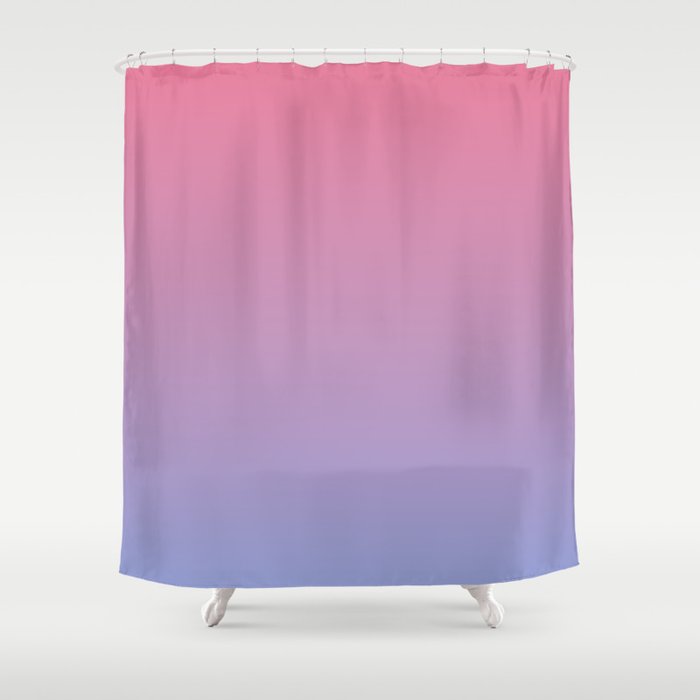 Dreamy Pink Lavender Ombre Gradient Shower Curtain Gallery Image 1
