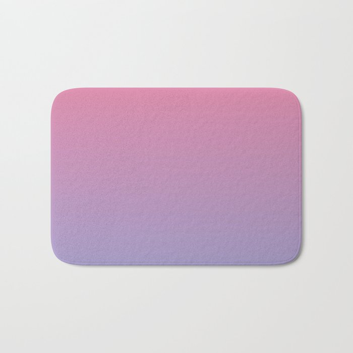 Dreamy Pink Lavender Ombre Gradient Bath Mat Gallery Image 1