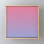 Dreamy Pink Lavender Ombre Gradient Mini Art Print Gallery Image 1