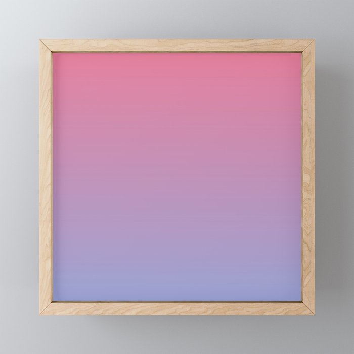 Dreamy Pink Lavender Ombre Gradient Mini Art Print Gallery Image 1