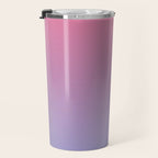 Dreamy Pink Lavender Ombre Gradient Travel Mug Gallery Image 3