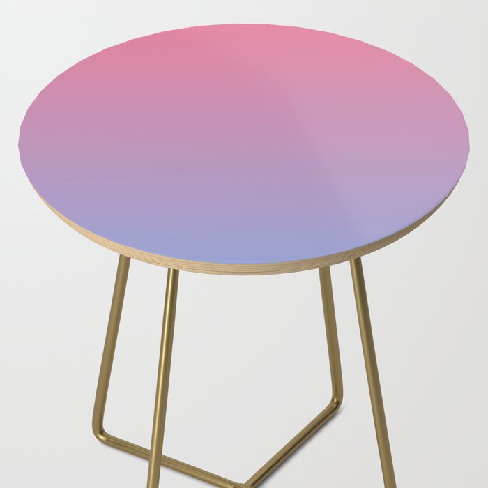 Dreamy Pink Lavender Ombre Gradient Side Table Gallery Image 2