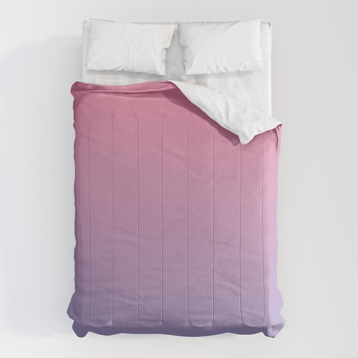 Dreamy Pink Lavender Ombre Gradient Comforter Gallery Image 1