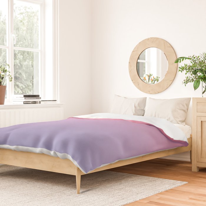 Dreamy Pink Lavender Ombre Gradient Duvet Cover Gallery Image 2