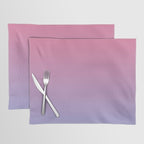 Dreamy Pink Lavender Ombre Gradient Placemat Gallery Image 1
