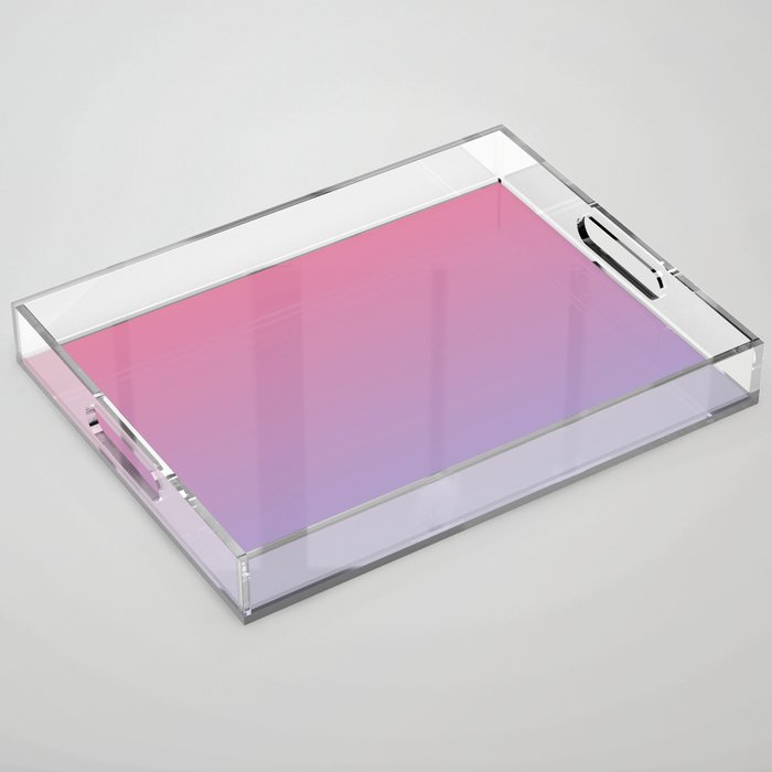 Dreamy Pink Lavender Ombre Gradient Acrylic Tray Gallery Image 1