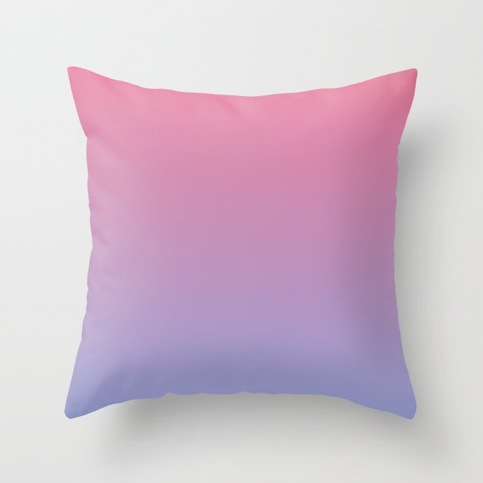 Dreamy Pink Lavender Ombre Gradient Throw Pillow Gallery Image 6