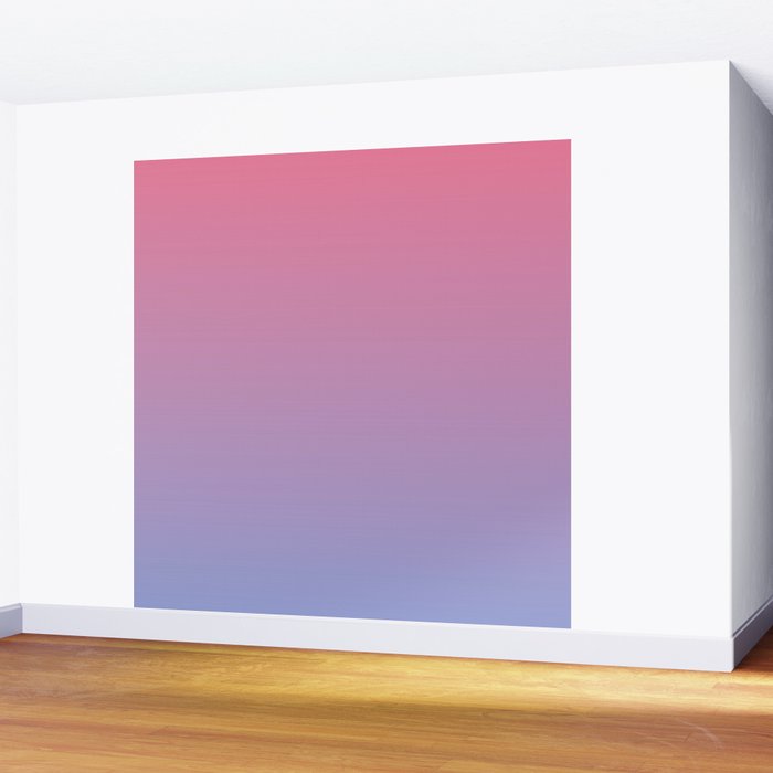 Dreamy Pink Lavender Ombre Gradient Wall Mural Gallery Image 2