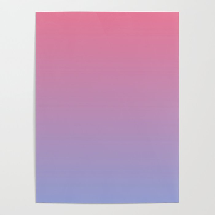 Dreamy Pink Lavender Ombre Gradient Poster Gallery Image 4
