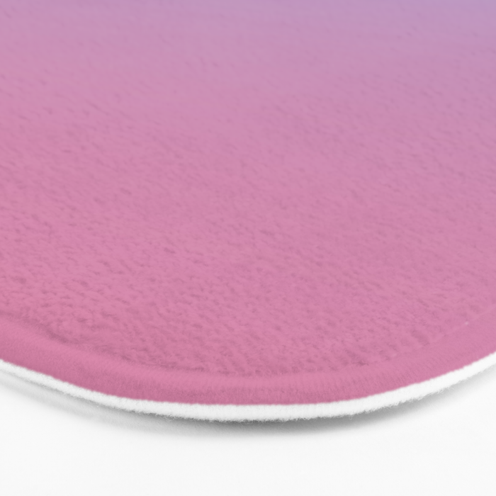 Dreamy Pink Lavender Ombre Gradient Bath Mat Gallery Image 3