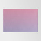 Dreamy Pink Lavender Ombre Gradient Rug Gallery Image 2