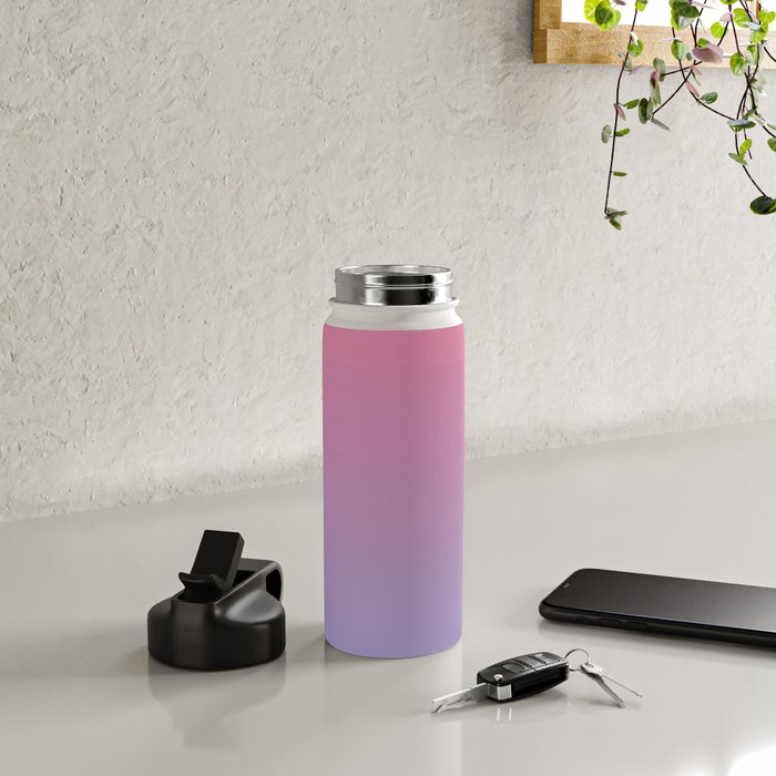Dreamy Pink Lavender Ombre Gradient Water Bottle Gallery Image 4