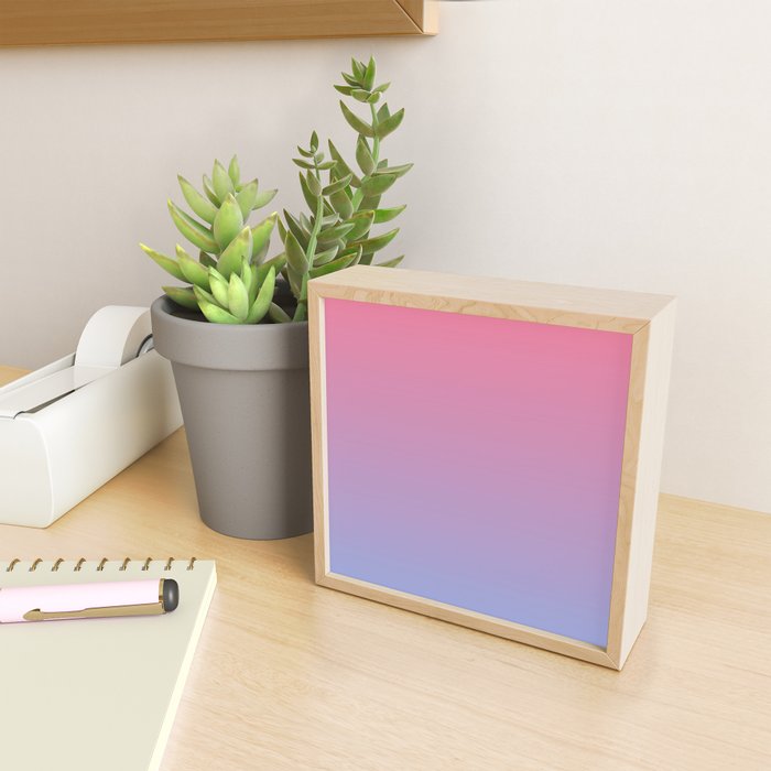 Dreamy Pink Lavender Ombre Gradient Mini Art Print Gallery Image 2