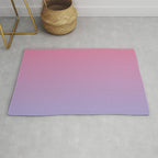 Dreamy Pink Lavender Ombre Gradient Rug Gallery Image 1