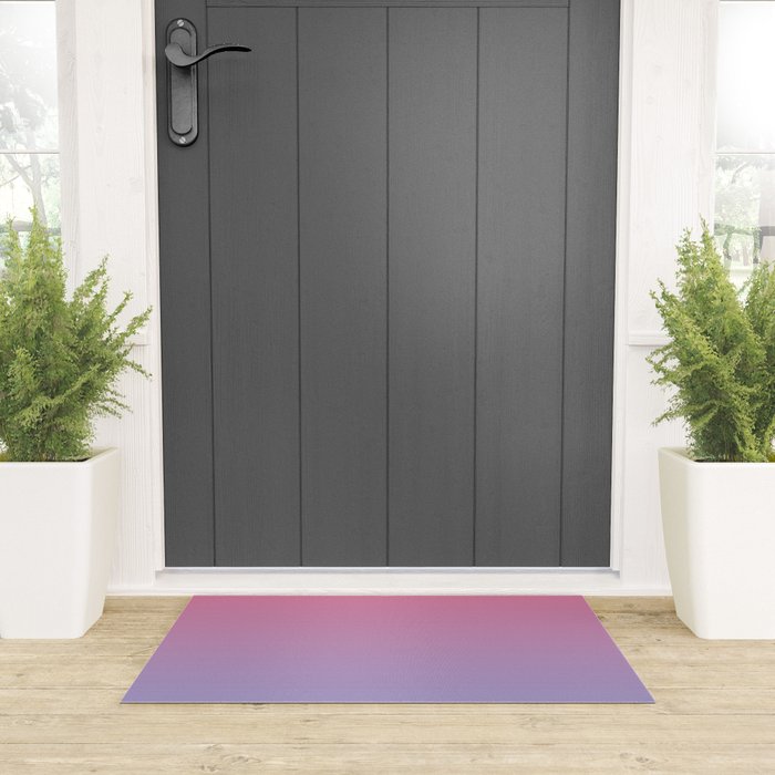 Dreamy Pink Lavender Ombre Gradient Welcome Mat Gallery Image 3