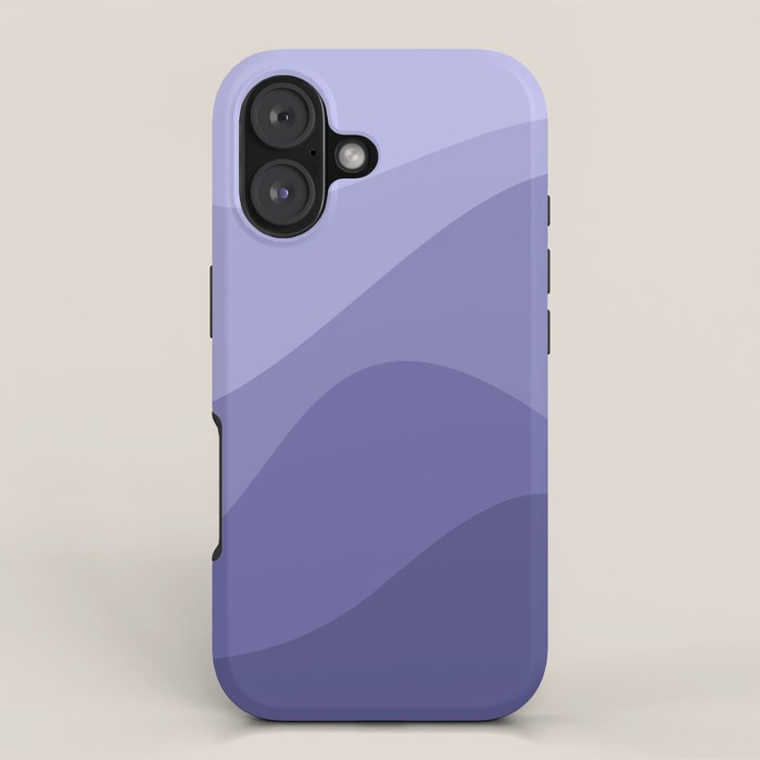 Abstract Color Waves Very Peri iPhone Case Gallery Image 1