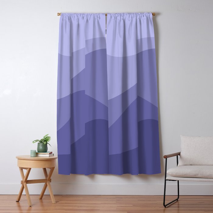 Abstract Color Waves Very Peri Window Curtain Gallery Image 5