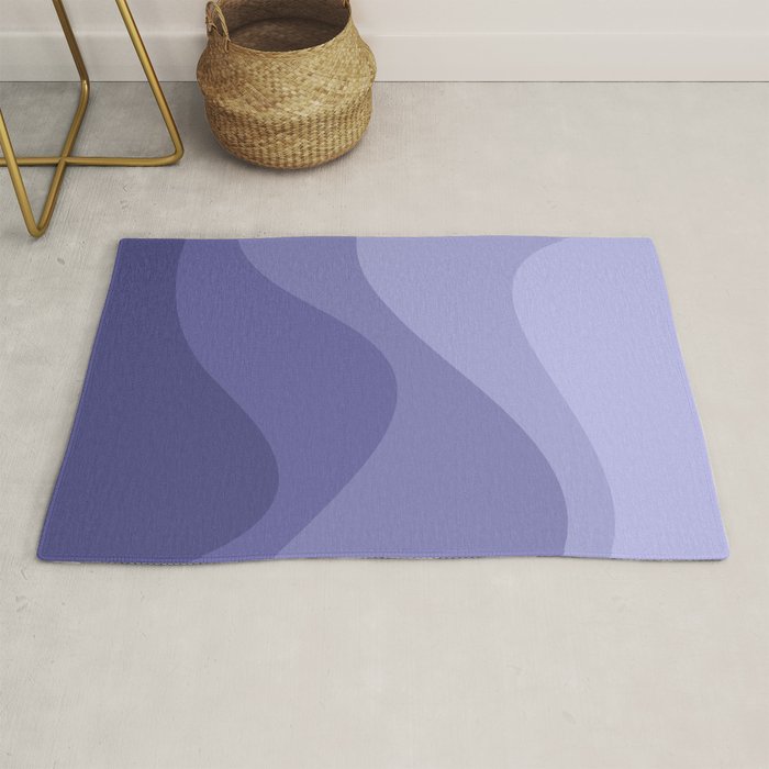 Abstract Color Waves Very Peri Rug Gallery Image 1