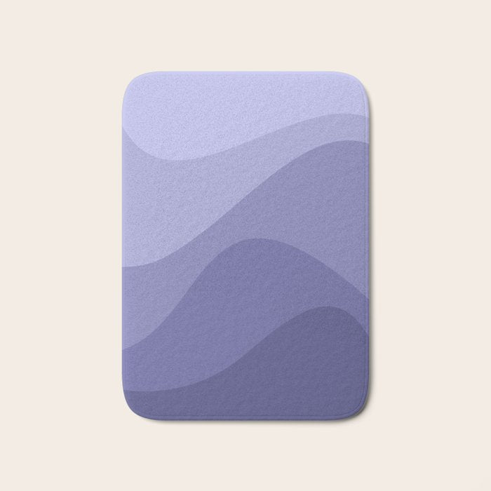 Abstract Color Waves Very Peri Bath Mat Gallery Image 1