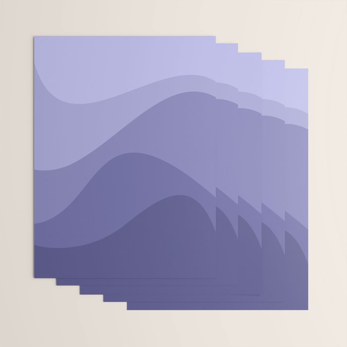 Abstract Color Waves Very Peri Wrapping Paper Gallery Image 3