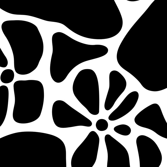Abstract black and white flower nature art pattern Coffee Mug Gallery Image 2