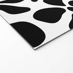 Abstract black and white flower nature art pattern Welcome Mat Gallery Image 2
