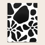 Abstract black and white flower nature art pattern Notebook Gallery Image 4