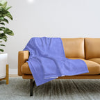 Periwinkle Blue Throw Blanket Gallery Image 1