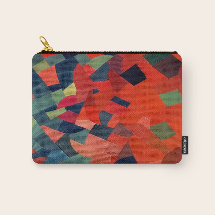 Grün-Rot Otto Freundlich 1939 Abstract Art Mid Century Modern Geometric Colorful Shapes Hard Edge Carry All Pouch Gallery Image 1
