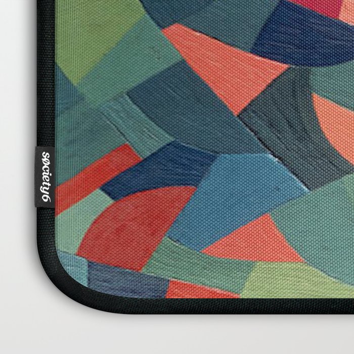 Grün-Rot Otto Freundlich 1939 Abstract Art Mid Century Modern Geometric Colorful Shapes Hard Edge Laptop Sleeve Gallery Image 3