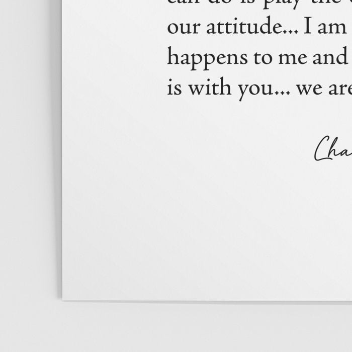Charles Swindoll Quote, Attitude Poster Gallery Image 3