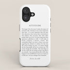 Charles Swindoll Quote, Attitude iPhone Case Gallery Image 1