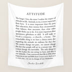 Charles Swindoll Quote, Attitude Wall Tapestry Gallery Image 4
