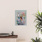 Floral Peacock Garden Poster Gallery Image 2