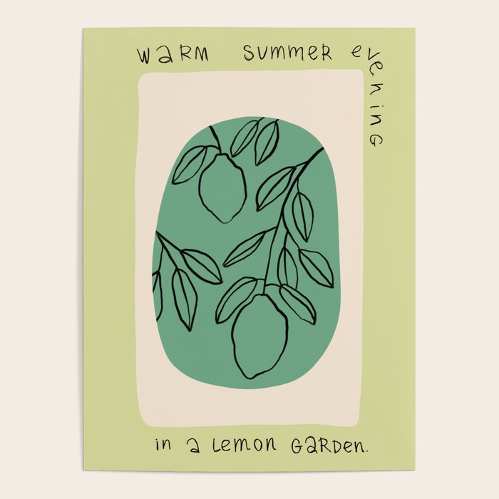  WARM SUMMER EVENING IN A LEMON GARDEN Poster Gallery Image 4