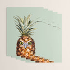 PINEAPPLE OWL Wrapping Paper Gallery Image 3