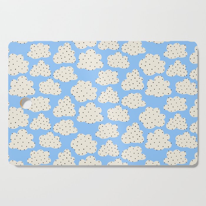 Cute Clouds In The Blue Sky Pattern Cutting Board Gallery Image 1