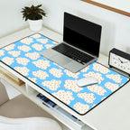 Cute Clouds In The Blue Sky Pattern Desk Mat Gallery Image 2
