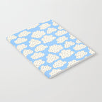 Cute Clouds In The Blue Sky Pattern Notebook Gallery Image 2