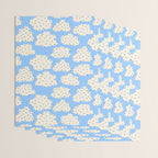 Cute Clouds In The Blue Sky Pattern Wrapping Paper Gallery Image 3