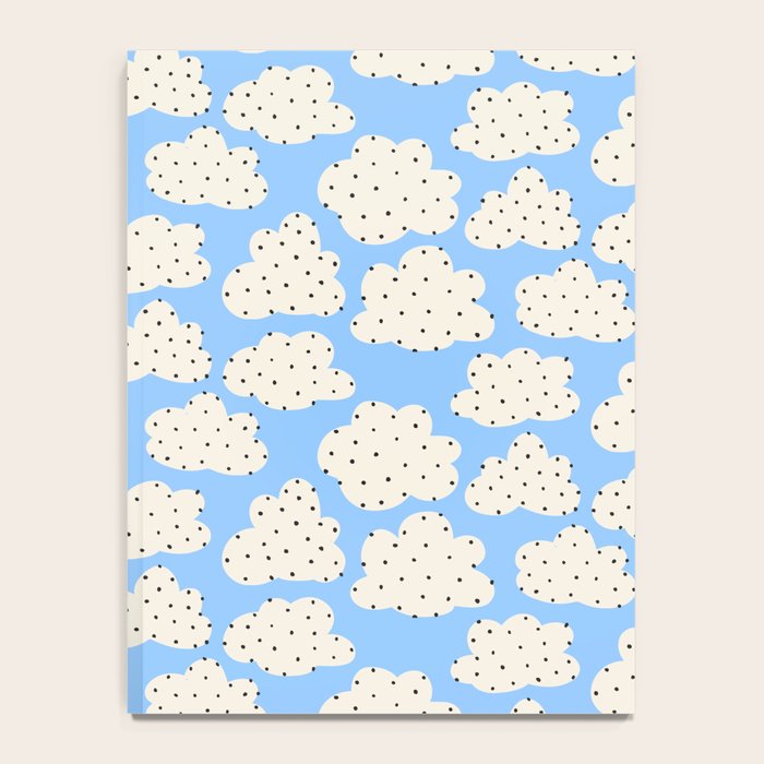 Cute Clouds In The Blue Sky Pattern Notebook Gallery Image 4