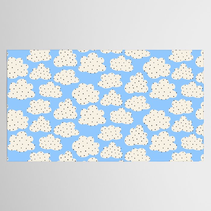 Cute Clouds In The Blue Sky Pattern Tablecloth Gallery Image 2