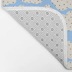 Cute Clouds In The Blue Sky Pattern Bath Mat Gallery Image 2
