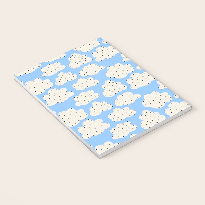 Cute Clouds In The Blue Sky Pattern Notebook Gallery Image 3