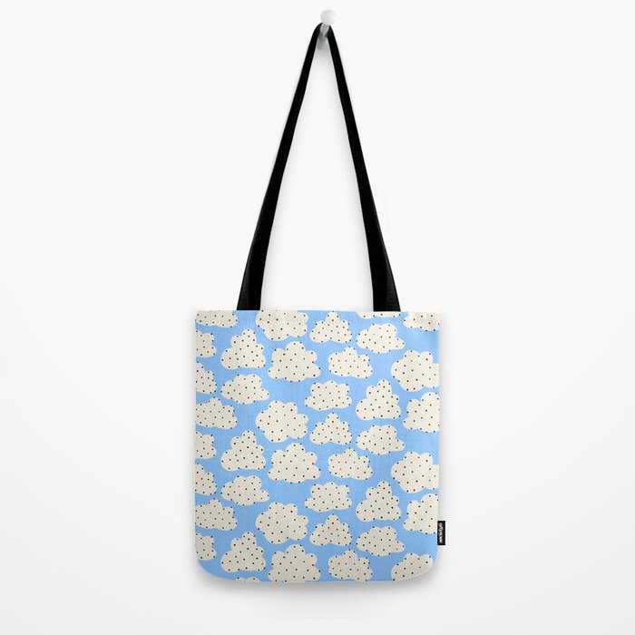Cute Clouds In The Blue Sky Pattern Tote Bag Gallery Image 2