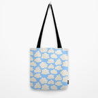 Cute Clouds In The Blue Sky Pattern Tote Bag Gallery Image 2
