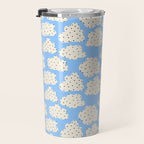 Cute Clouds In The Blue Sky Pattern Travel Mug Gallery Image 3