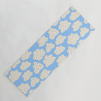Cute Clouds In The Blue Sky Pattern Yoga Mat Gallery Image 1