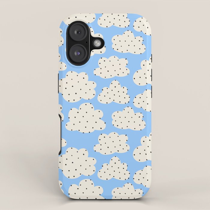 Cute Clouds In The Blue Sky Pattern iPhone Case Gallery Image 1